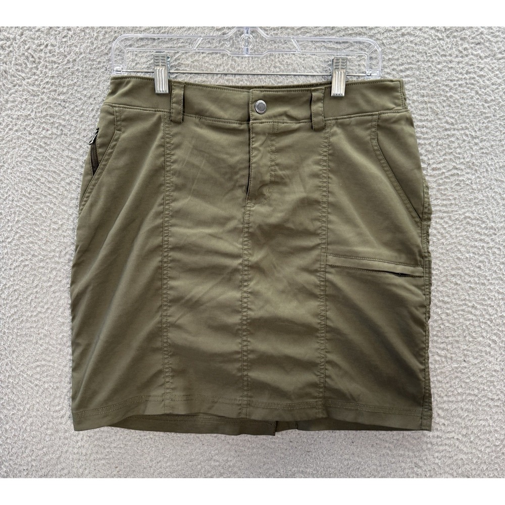 Duluth Trading Co Skort Womens 8 Green DuluthFlex Dry On The Fly Lightweight